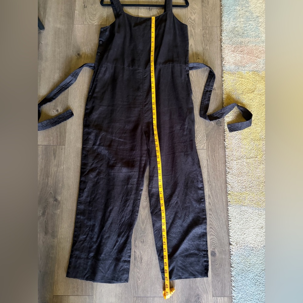 Everlane The Side Button Linen Jumpsuit Size 6 - Picture 9 of 10